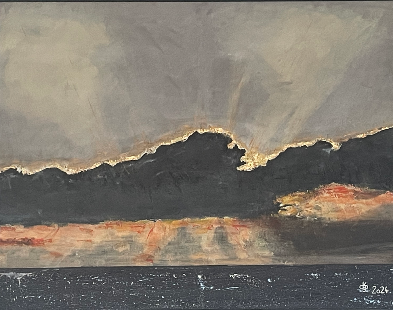 "Küste" 2022, 200 x 150 cm, Acryl auf Leinwand
